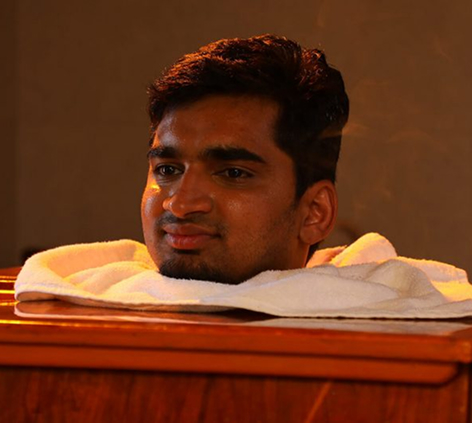 Swedana steam therapy at Edhini
